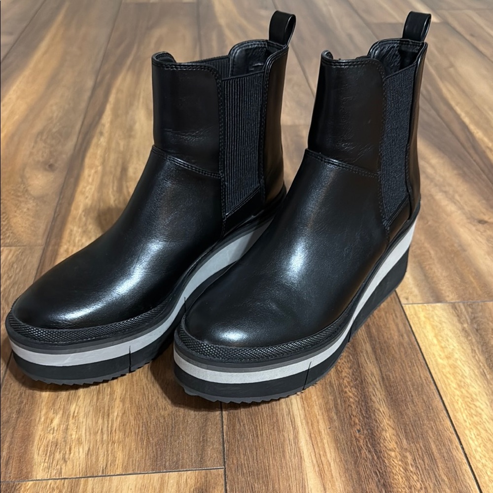 Coconuts by Matisse Black Ankle Boots with Chunky Platform